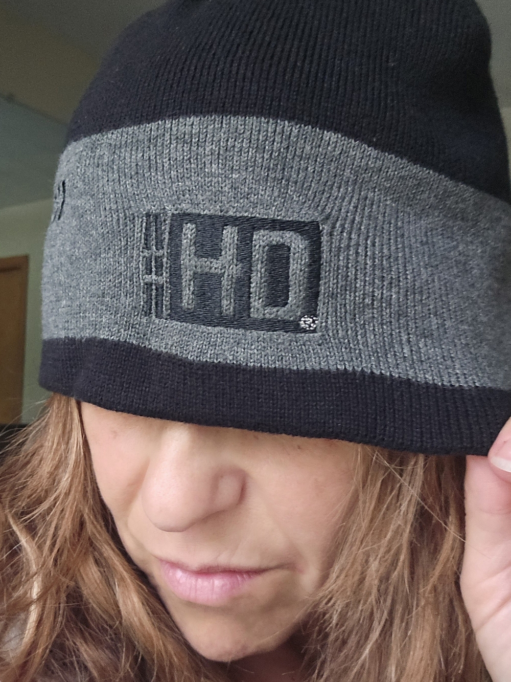 Harley-Davidson Black and Gray Beanie Hat